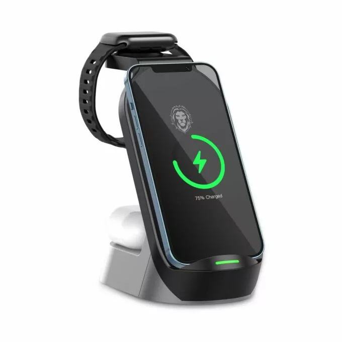 شارژر وایرلس 4 کاره گرین Green 4in1 Wireless Charger 15W